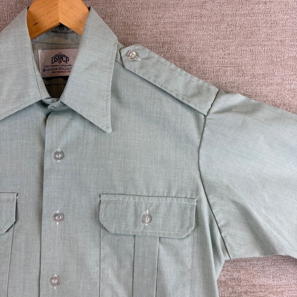 DSCP Garrison Collection US Army AG-415 Green Short Sleeve Military Shirt 15.5